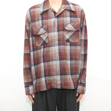 70s Wool Plaid Loop Shirt