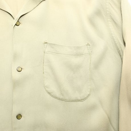 60s Campus Open Collar Rayon Shirt