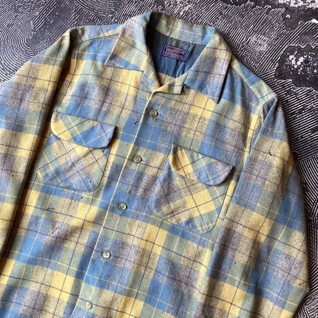 50s Pendleton Wool Plaid Loop Shirt