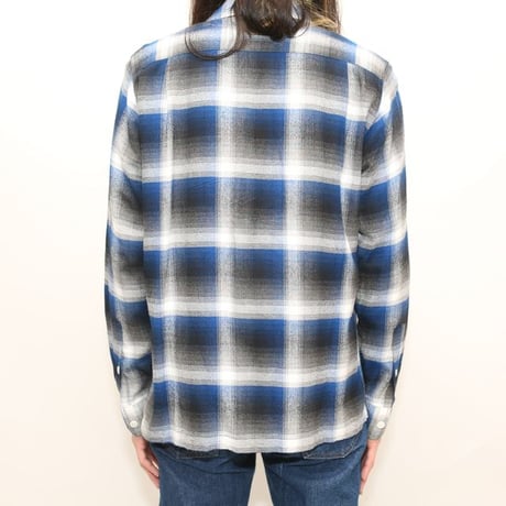 Ombre Plaid Rayon Loop Shirt