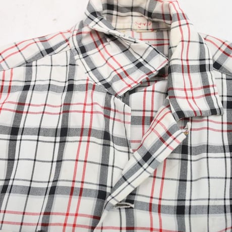50s Open Collar Gabardine Shirt
