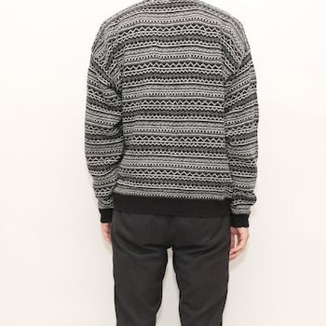 Nordic Pattern Knit Cardigan