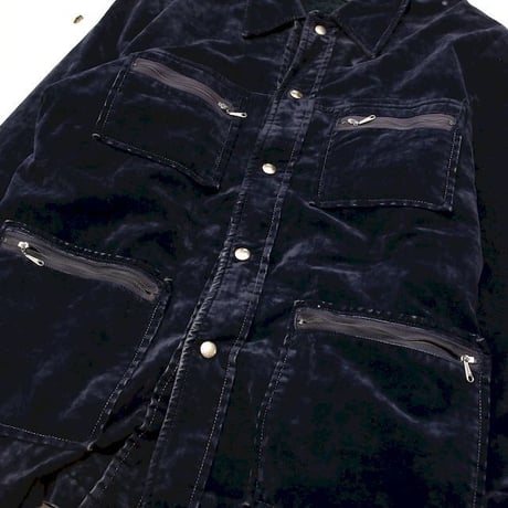 70's  Velour Boa Jacket Made In USA