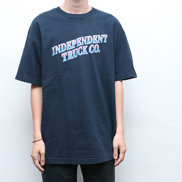 Independent Truck Company Tシャツ 黒 L OO's Independent Trucks SPAN Skateboard T Shirt BLACK w/RED Logo