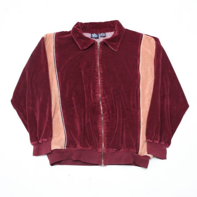 Santaku velour track jacket サムホール付き