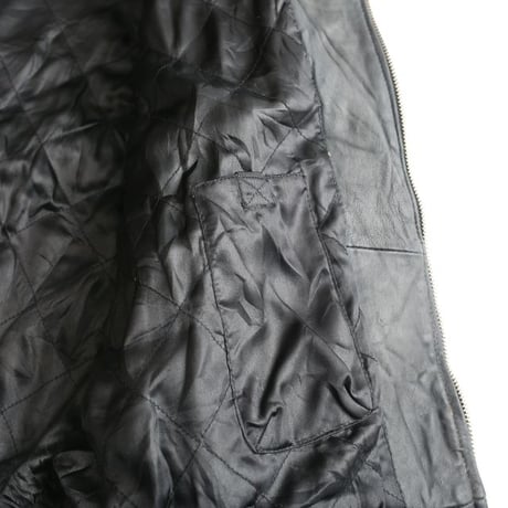 Black Leather Jacket Loose Silhouette