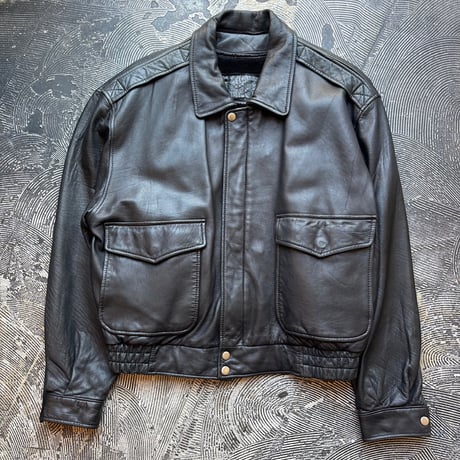 Black Lambskin Flight Jacket