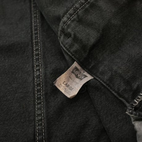 90's Levi's 70507-4858 Black Denim Jacket  MADE IN USA