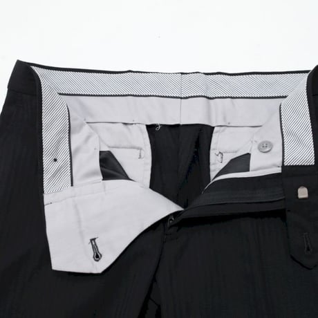 Stripe Slim Straight Slacks