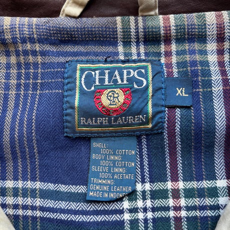 Chaps Ralph Lauren Leather Collared Jacket