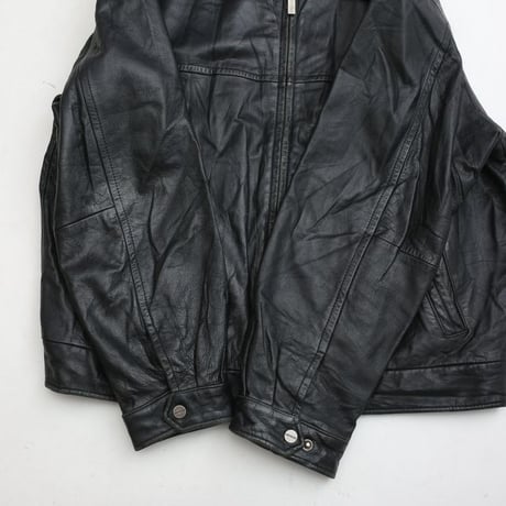LONDON FOG Black Leather Jacket
