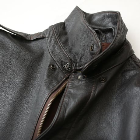 A-2 Type Dark Brown Leather Jacket