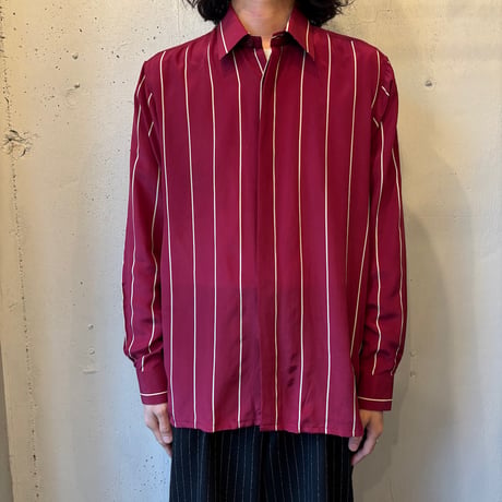 Silk Stripe L/S Shirt