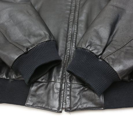 Vintage Single Leather Jacket Black