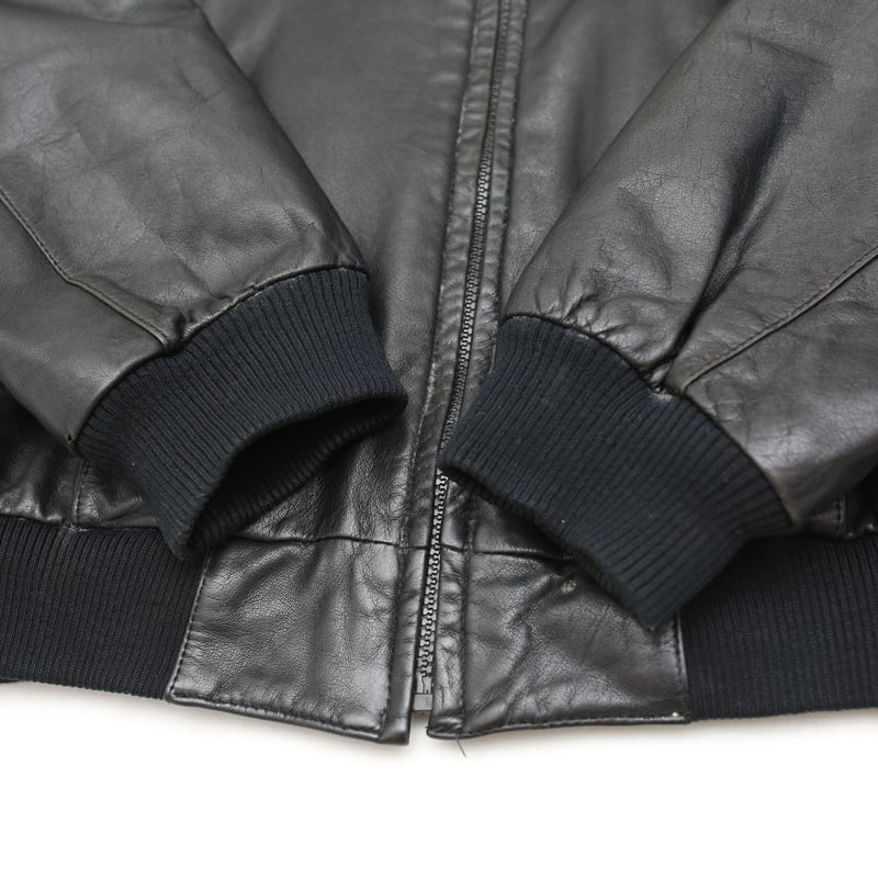 Vintage Single Leather Jacket Black | Strato