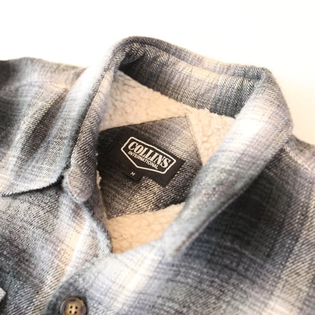 Ombre Check Boa Jacket