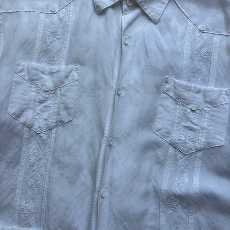 Ramie × Rayon Guayabera Shirt