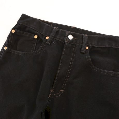 Levi's Black Denim Pants Flared Silhouette