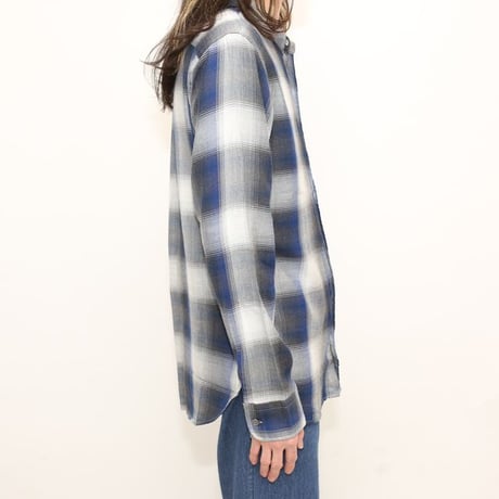 Ombre Plaid Rayon Shirt