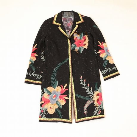 Embroidery Wool Coat