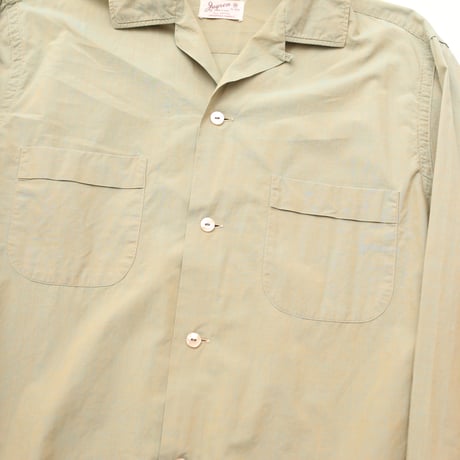 60’s Gayson Cotton Open Collar L/S Shirt