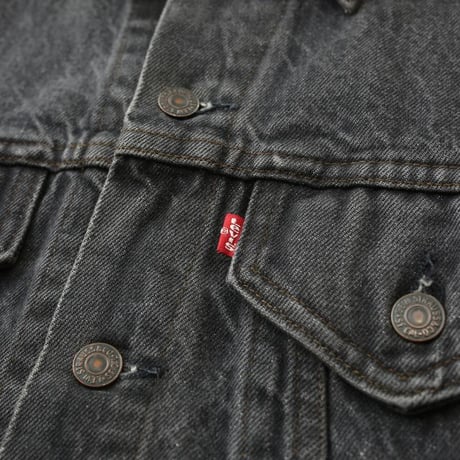 80's Levi's 70506-0259 Black Denim Jacket