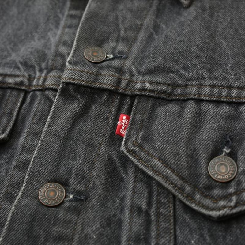 80's Levi's 70506-0259 Black Denim Jacket | Strato