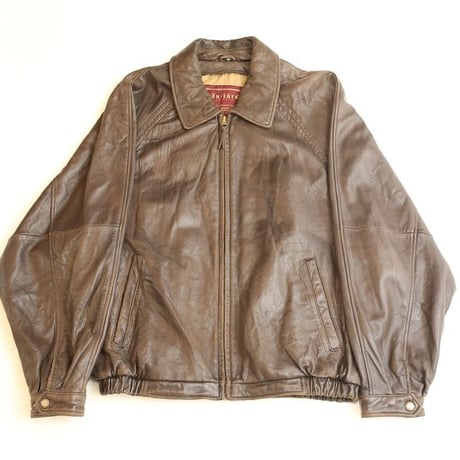 Lamb Leather Jacket Loose Silhouette