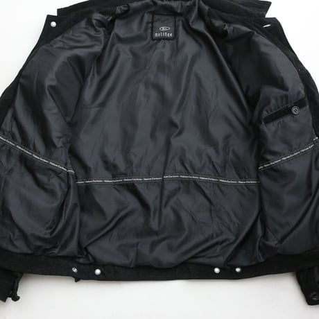Vintage Trucker Type Black Suede Jacket