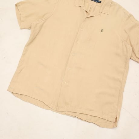 Polo by Ralph Lauren Linen Silk Open Collar S/S Shirt