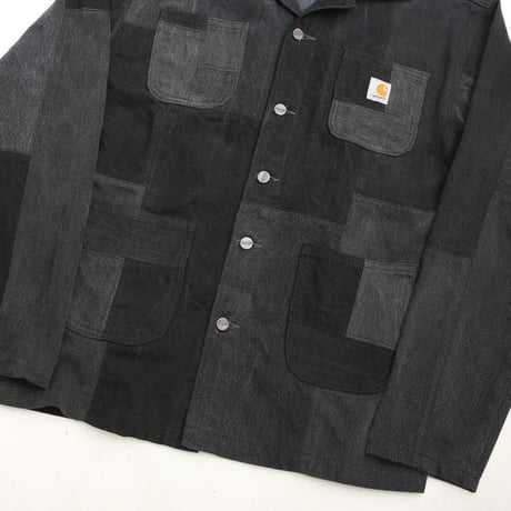 Carhartt Patchwork Remake Black Denim Jacket