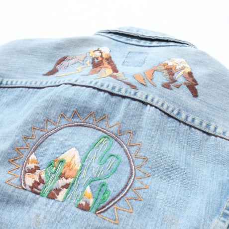 70's Lee Embroidery Denim Jacket