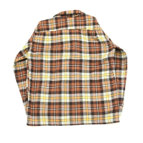 60's Town Craft Open Collared Check Wool L/S Shirt