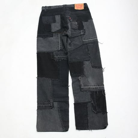 Levi's Patchwork Remake Black Denim Pants