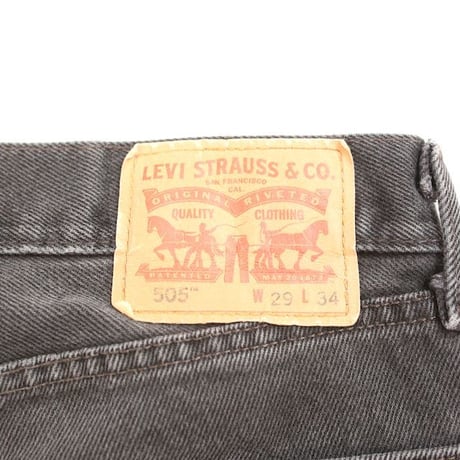 Levi's 505 Black Denim Pants