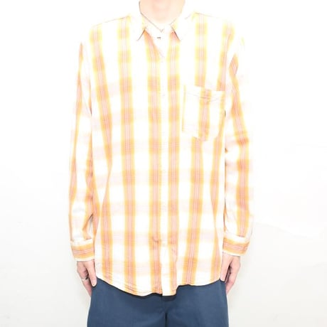 Cotton × Rayon Checked Pattern Shirt