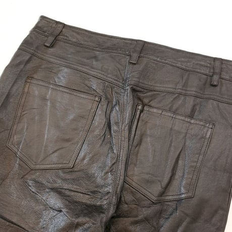 Black Leather Pants Slim Fit