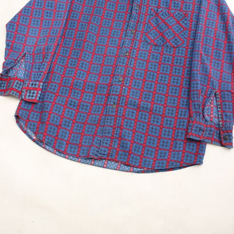 Plaid Print Flannel Shirt