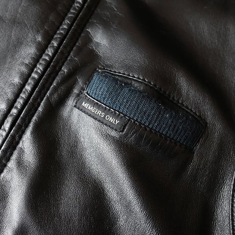 80s Members Only Leather Jacket
