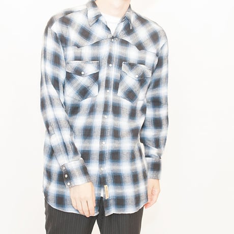 Ombre Check Western Shirt