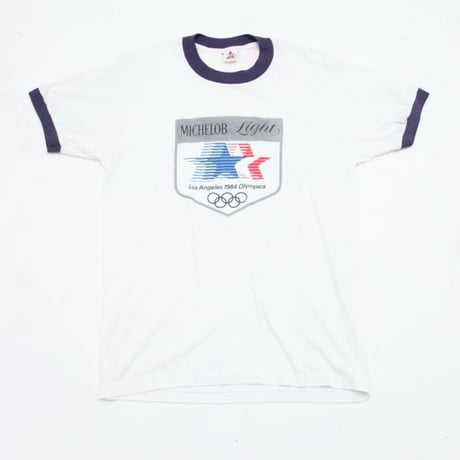Vintage Ringer T-Shirt "Michelob 1984 Olympics"