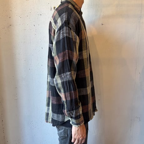 Goouch Indian Cotton Plaid Shirt