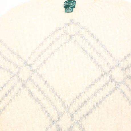 IZOD Shetland Wool × Cotton Knit Sweater
