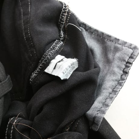 90s Levi's 501 Denim Pants "Black Coated & Damage"