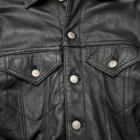 Black Leather Tracker Jacket