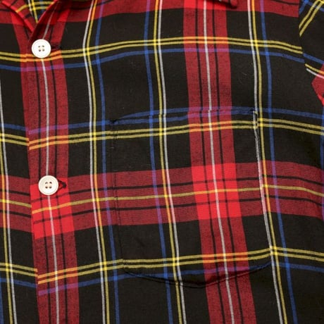 70's Rayon Plaid L/S Shirt