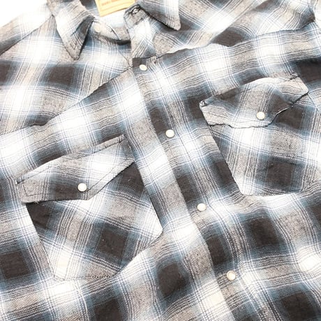 Ombre Check Western Shirt