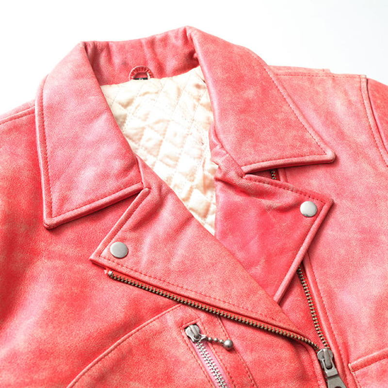 ライダース オレンジ レザージャケット Vintage Leather Jacket | St