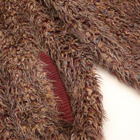 Shaggy Knit Bomber Jacket