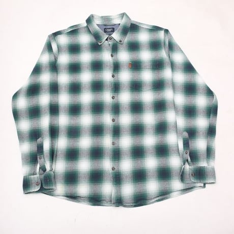 CHAPS Ombre Plaid Cotton Flannel Shirt